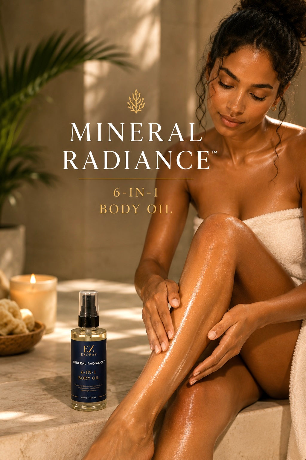 Mineral Radiance 6-in-1 Body Glow Oil | Deeply Replenishing, Fast-Absorbing, Skin-Smoothing