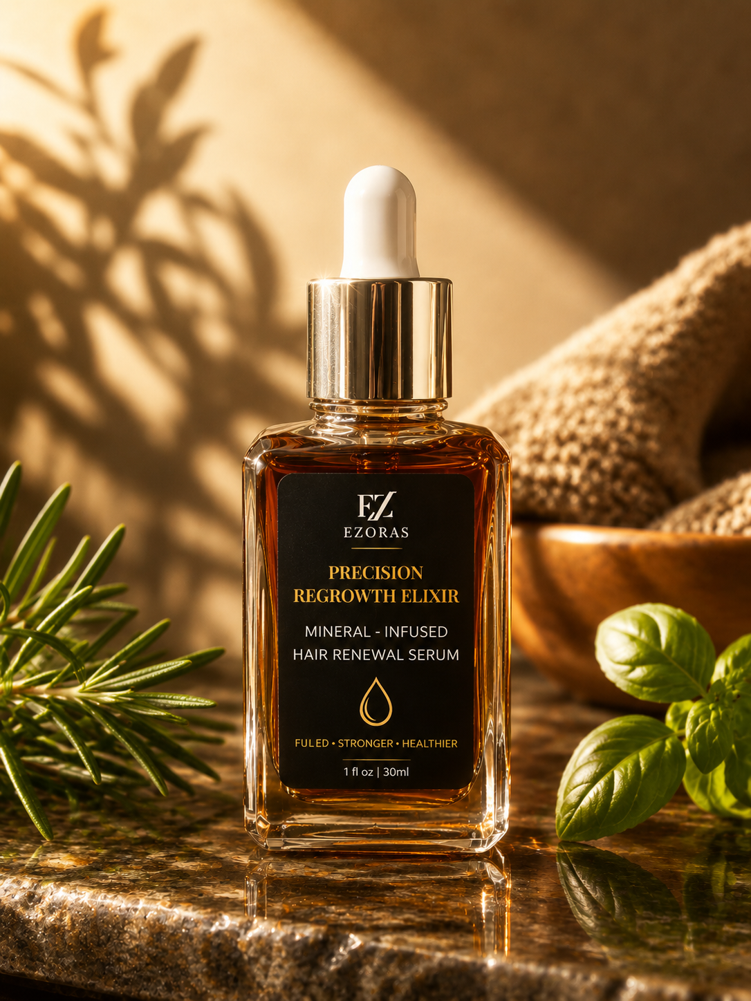 EZORAS Precision Regrowth Elixir™ | Hair Growth & Density Oil
