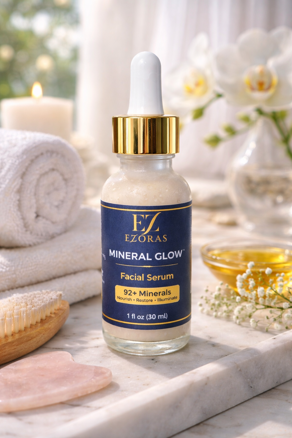 Mineral Glow Facial Serum | Hydrating, Mineral-Rich, Skin Revitalizing
