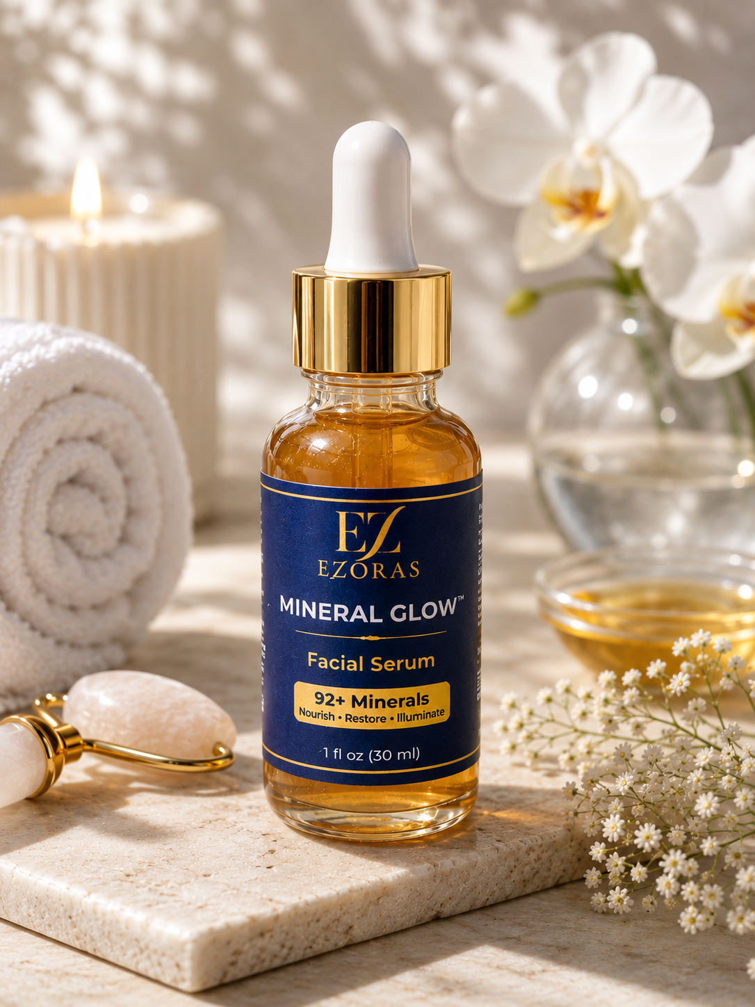 Mineral Glow Facial Serum | Hydrating, Mineral-Rich, Skin Revitalizing