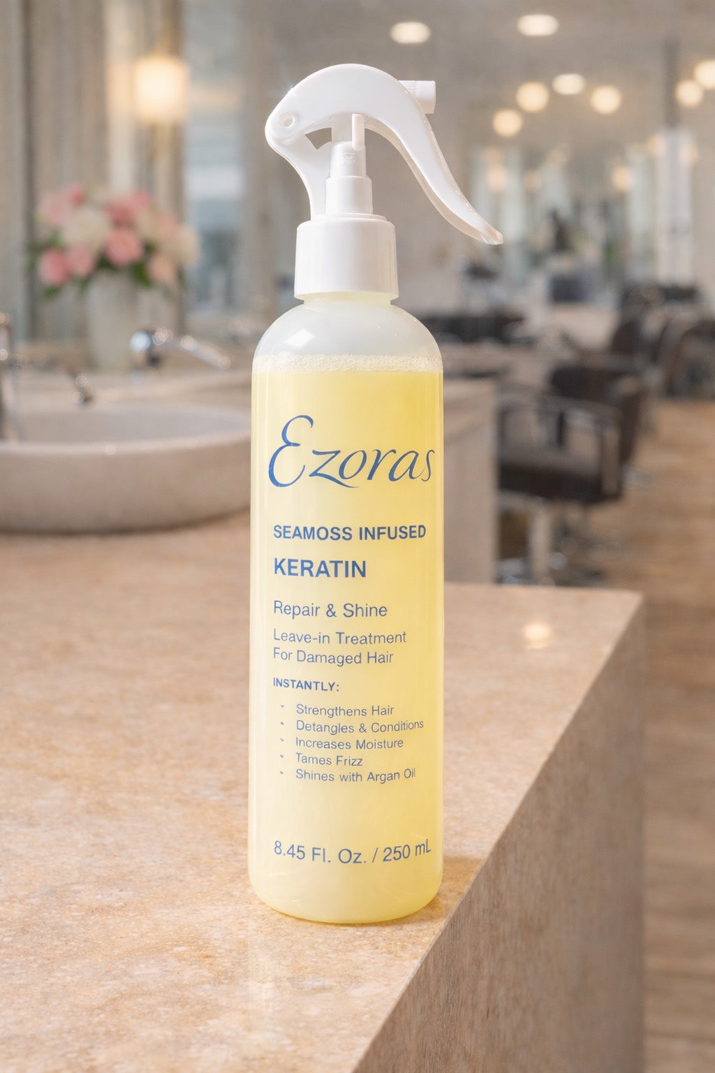 EZORAS Seamoss Infused Keratin Repair & Shine Leave-In Treatment